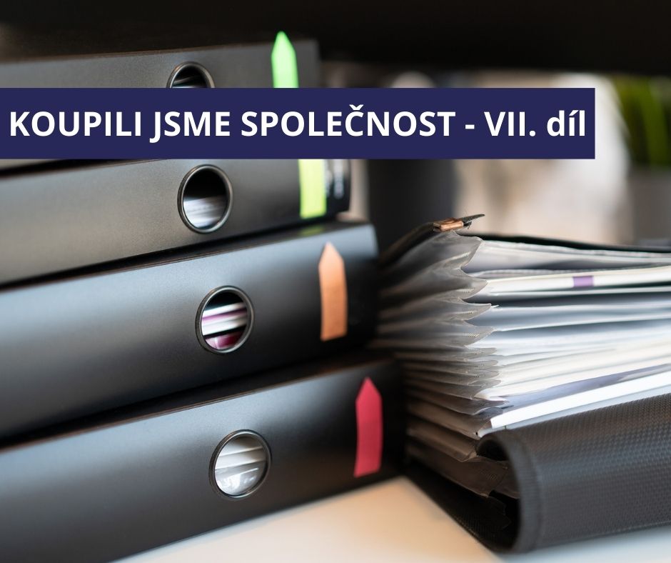 Jsme KOUPILI JSME SPOLEČNOST - změna stanov - AK Vych