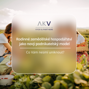 Rodinné zemědělské hospodářství jako nový podnikatelský model