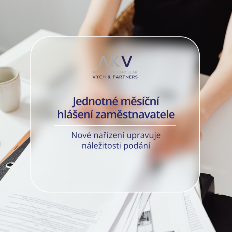 jednotné měsíční hlášení